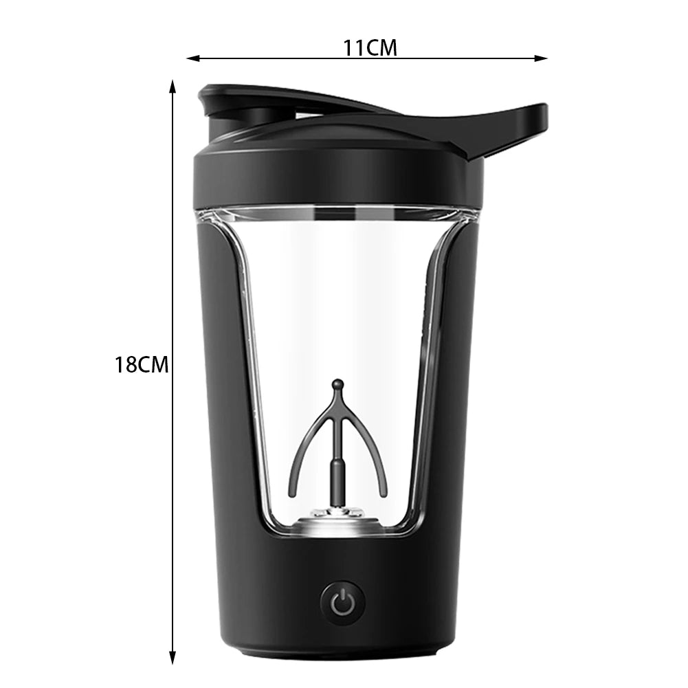 450ml Electric Rechargeable Fully Automatic Mixing Cup Portable Protein Shaker Bottle